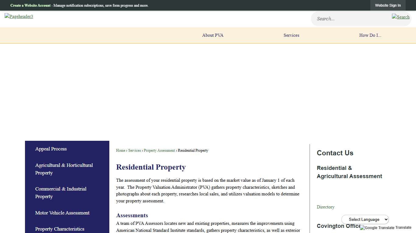 Residential Property Kenton County PVA, KY